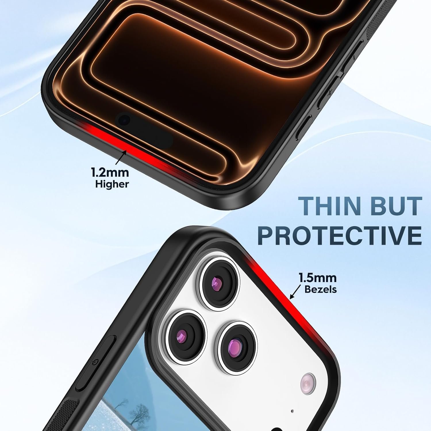 2 Pieces Magnetic Compatible for iPhone 17 Pro Max Sublimation Blank Case Compatible with MagSafe Printable DIY Phone Case Anti-Slip Shockproof Protective Cover - Image 5