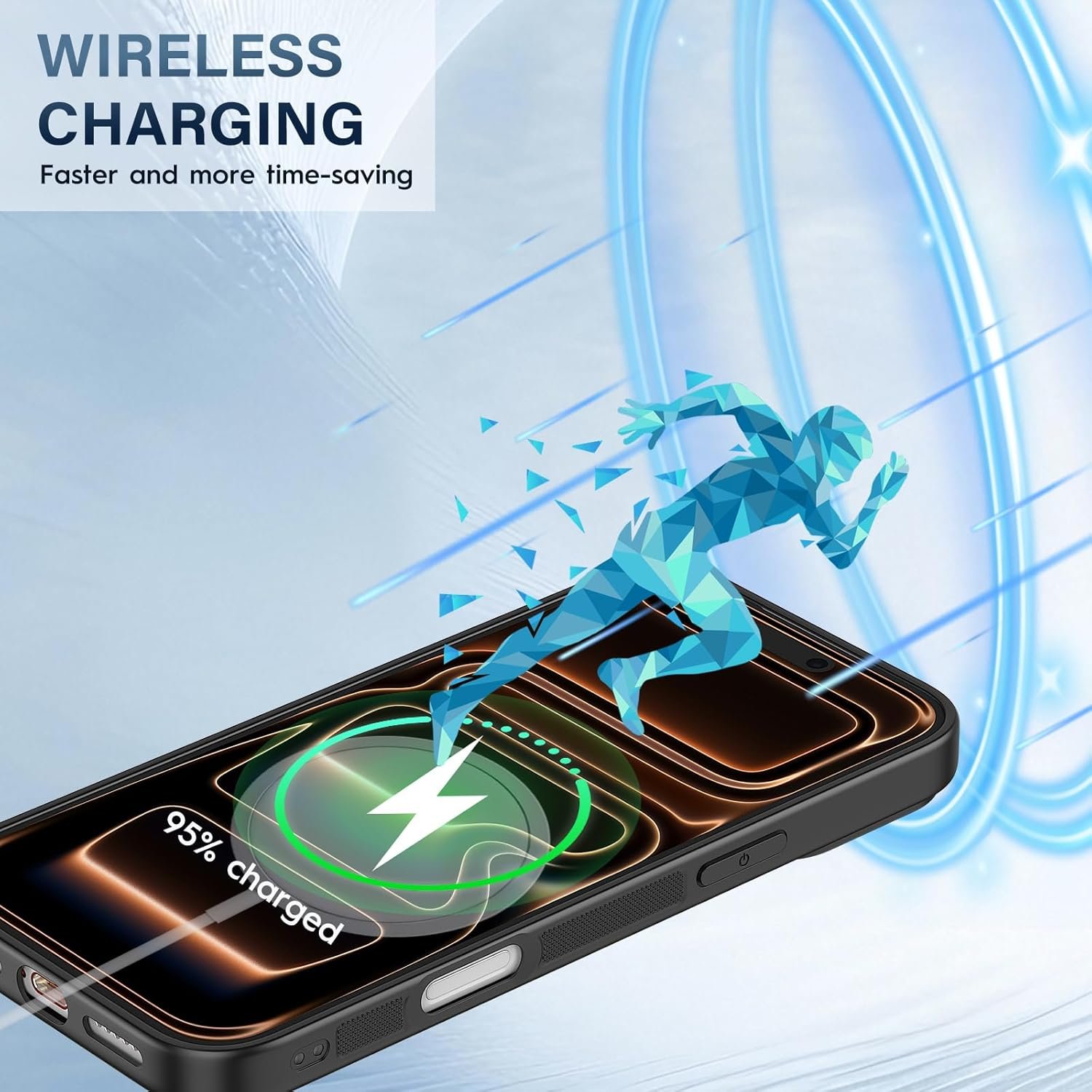 2 Pieces Magnetic Compatible for iPhone 17 Pro Max Sublimation Blank Case Compatible with MagSafe Printable DIY Phone Case Anti-Slip Shockproof Protective Cover - Image 7