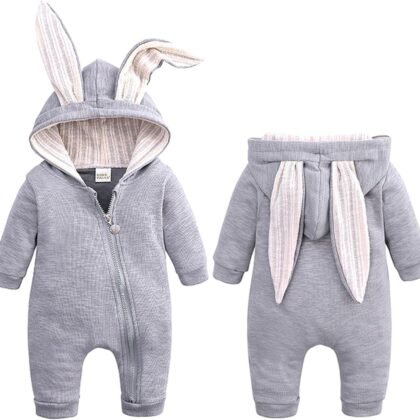 Easter Outfit, Hooded Soft Cotton Baby Boy Girl Bunny Costume, Baby's First Easter