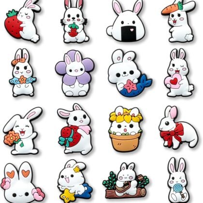Animals Valentine's Day Easter Bunny Food Popsicle Shoe Charms for Croc Clog Sandals Bracelets Decoration