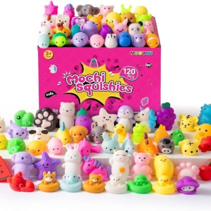 30 Pcs Mochi Squishy Toys for Kids, Cute Animal Stress Relief Toys, Kawaii Mini Sensory Toys for Birthday Party Favors, Classroom Prizes, Goodie Bag Fillers, Treasure Box Toys, Boxed