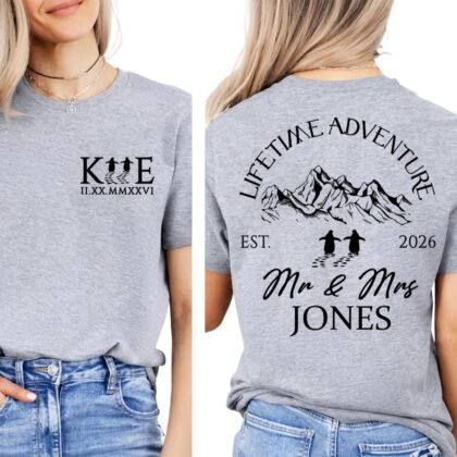 7th Hill Just Married Shirts for Couples, Bride Groom Shirts, Future Mrs and Mr Sweatshirts, Roman Numeral Custom Couple Hoodies: Honeymoon, Wedding, Anniversary, Engagement and Valentines Day Gifts