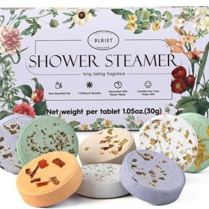 Shower Steamers Aromatherapy Blriet, Gifts for Women, Teen Girls, Wife, Her, Mom, Easter Basket Stuffers Birthday Gifts Decoration Travel Essentials Self Care Home Spa Relaxation - 8 Pack