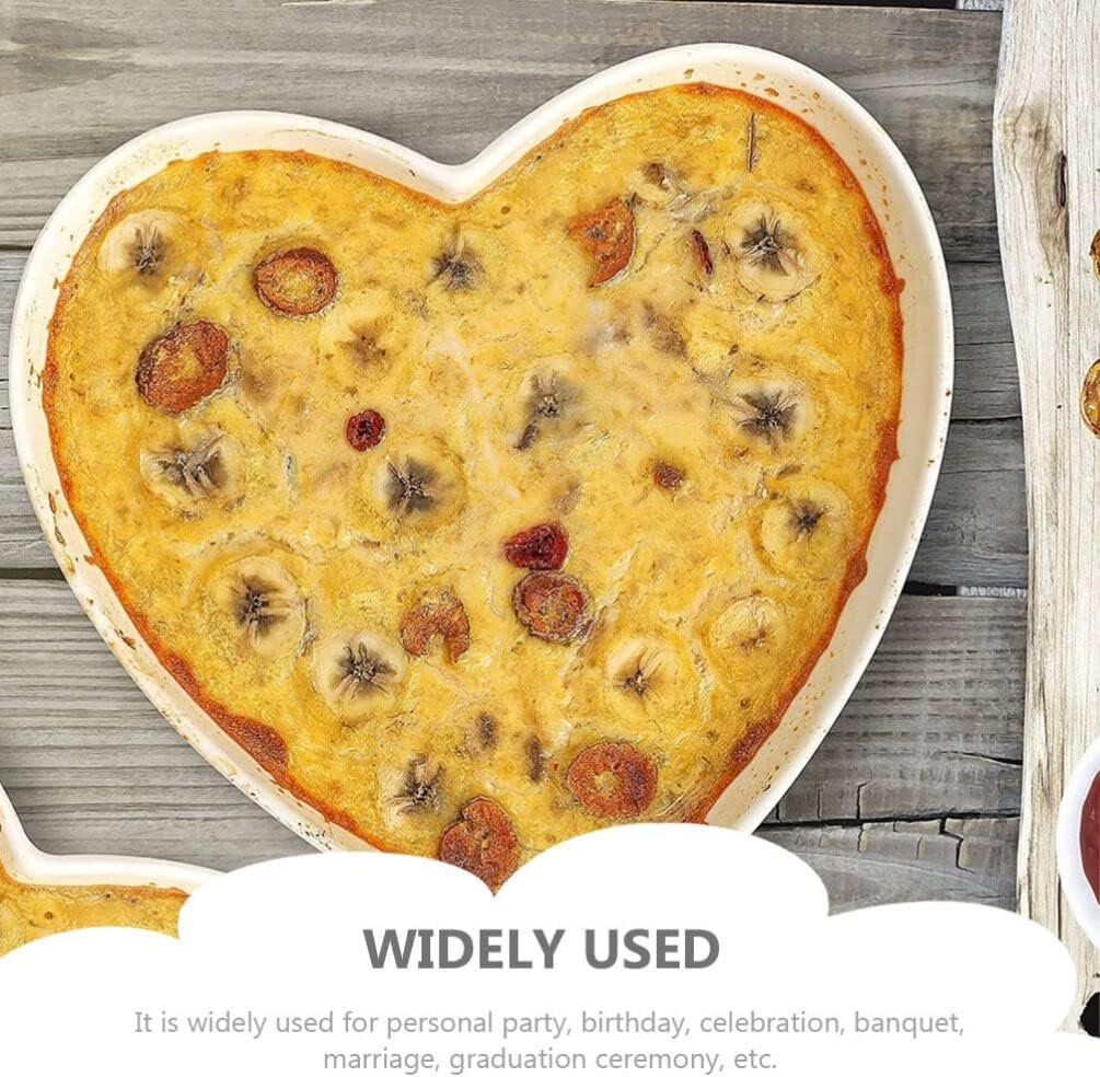 STOBOK Heart Shaped Ceramic Serving Tray Small Jewelry Organizer and Snack Plate for Rings Holder Food Display Dish for Parties Cafes and Home Use 3.62X3.54 Inches - Image 5