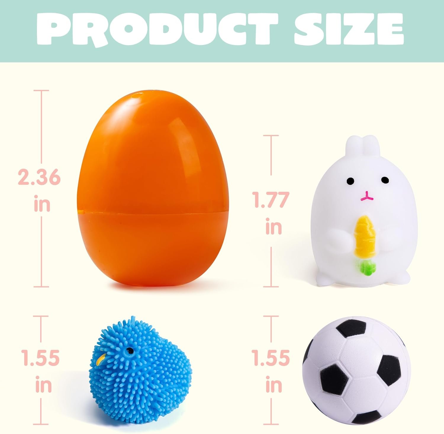 JOYIN 36 PCS Prefilled Easter Eggs with Stress Relief Toys, Easter Toys for Egg Hunt, Basket Stuffers, Party Favors Supplies, Classroom Prize Supplies - Image 5
