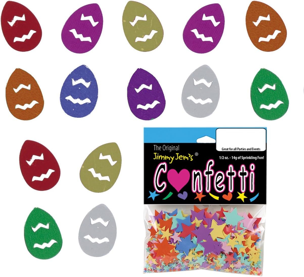 Confetti Easter Egg MultiColors - Retail Pack #8078 QS0 - Image 3