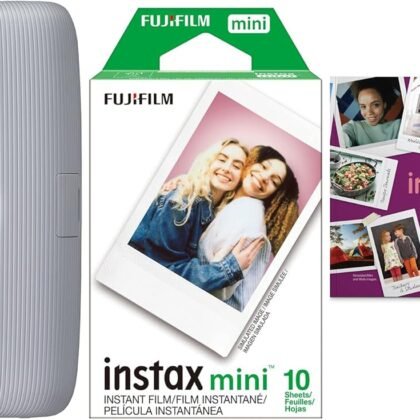 Fujifilm Instax Mini Link White Printer Bundle