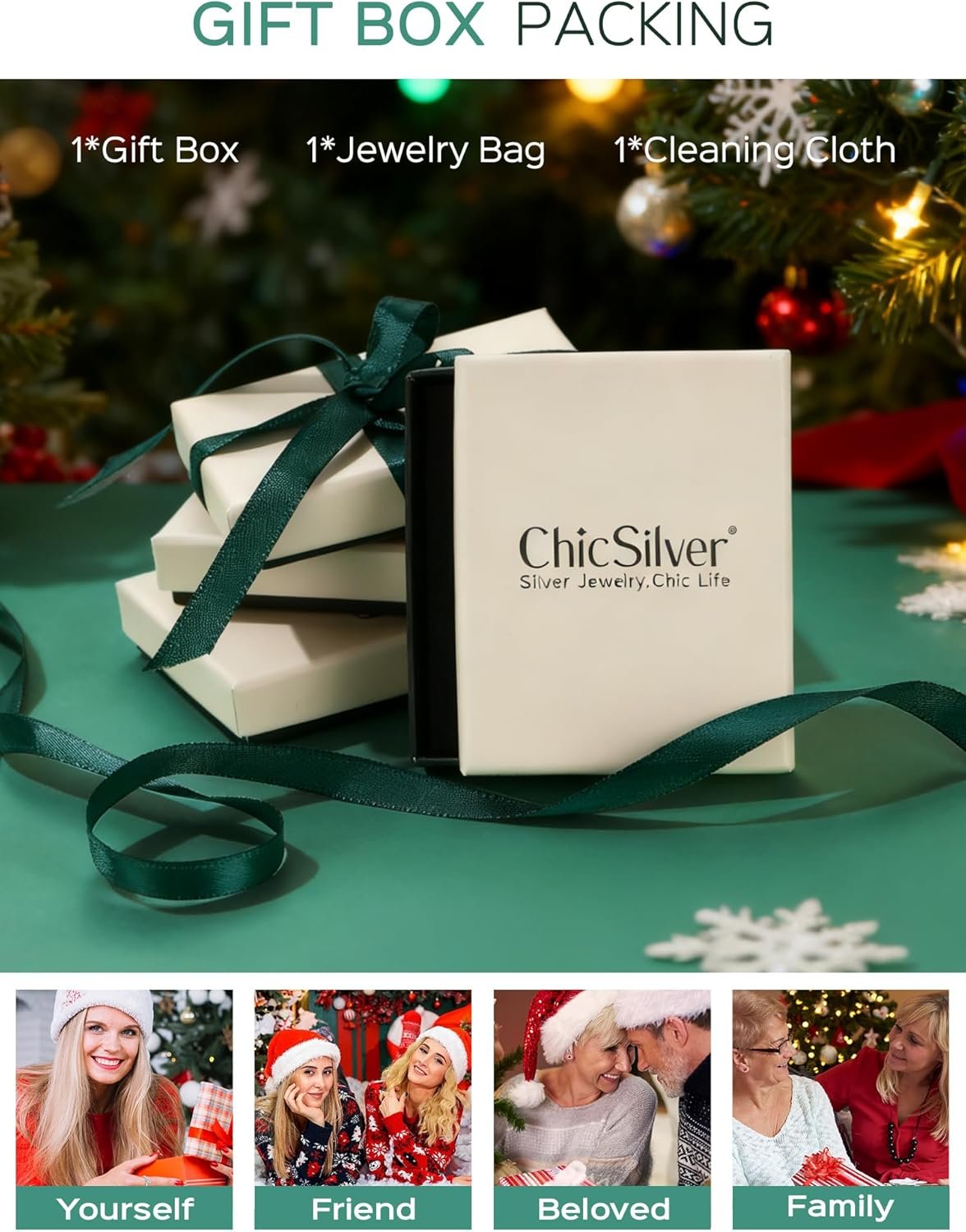 ChicSilver 925 Sterling Silver Heart/Round/Pear/Emerald Cut Birthstone Stud Earrings for Women Birthday Jewelry - Image 6