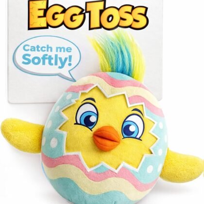 Move2Play, Easter Egg Toss Kids Game | Easter Basket Stuffer & Gift for Kids Ages 3-8+ | Hilarious Indoor/Outdoor Game | Fun Easter Toy for Toddlers, Boys & Girls