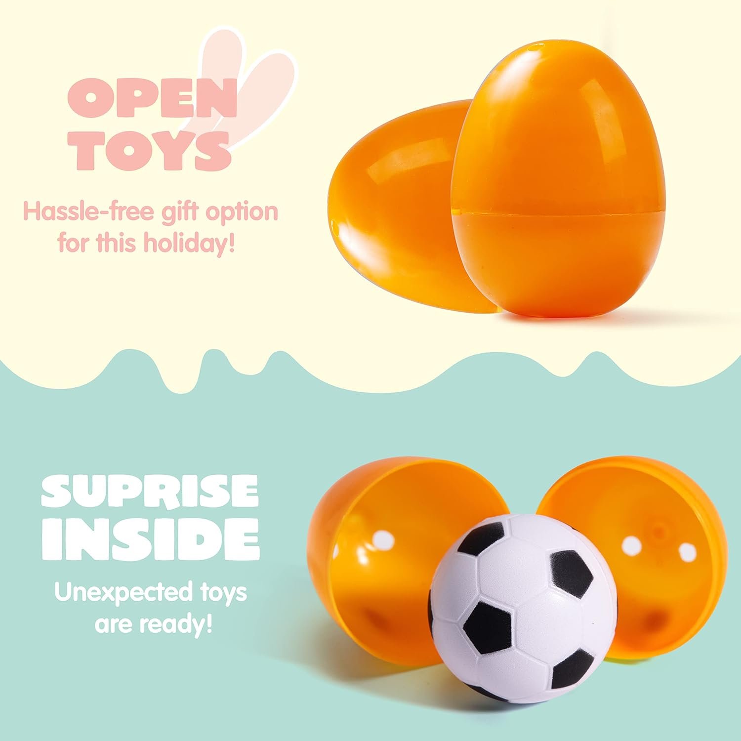 JOYIN 36 PCS Prefilled Easter Eggs with Stress Relief Toys, Easter Toys for Egg Hunt, Basket Stuffers, Party Favors Supplies, Classroom Prize Supplies - Image 4