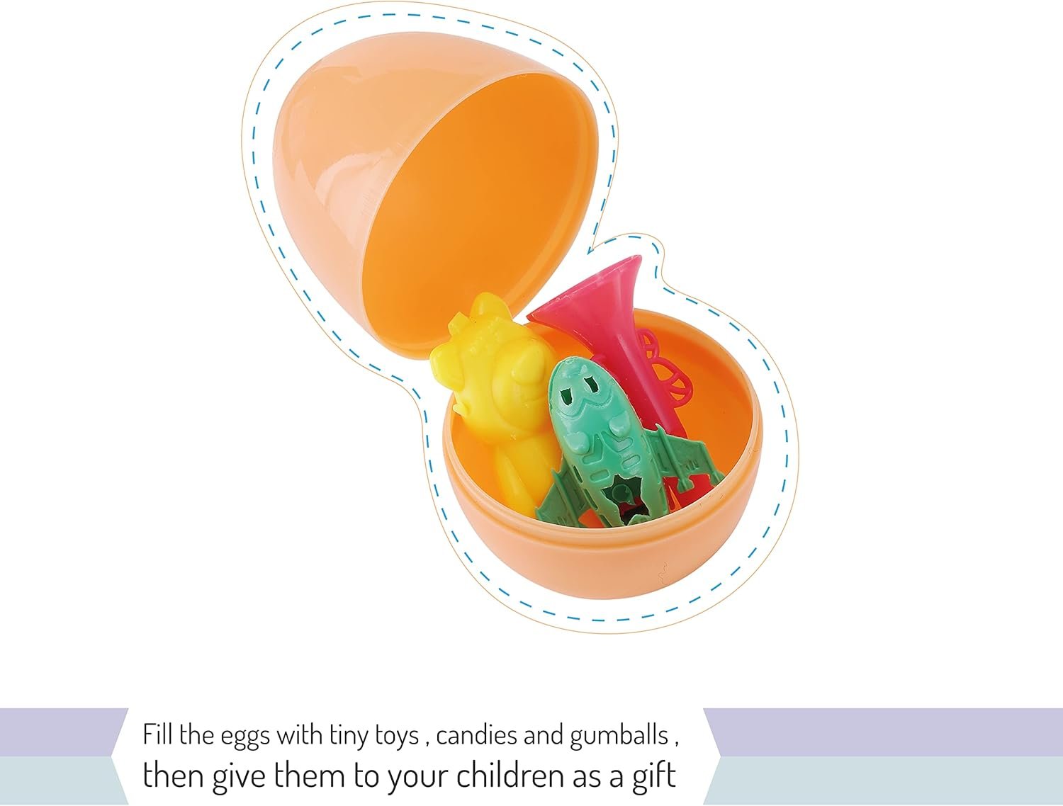 Mr. Pen- Fillable Easter Eggs, Bright Color, 2.3 inch, 48 Pack, Easter Eggs, Plastic Eggs, Easter Eggs Empty, Plastic Easter Eggs, Plastic Eggs Fillable, Easter Eggs Bulk - Image 4