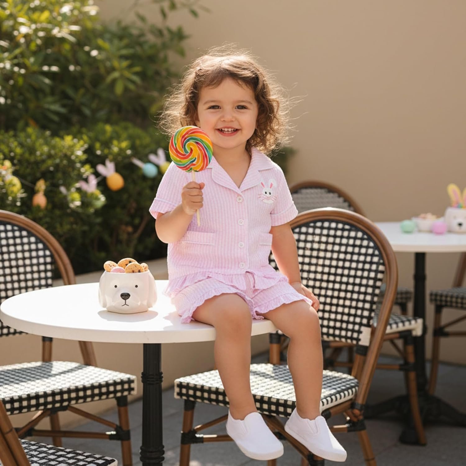 Babieshouse Toddler Baby Girl Boy 4th of July Pajamas Set USA Flag Short Sleeve Button Down Shirt Top Shorts Pjs Sleepwear - Image 5