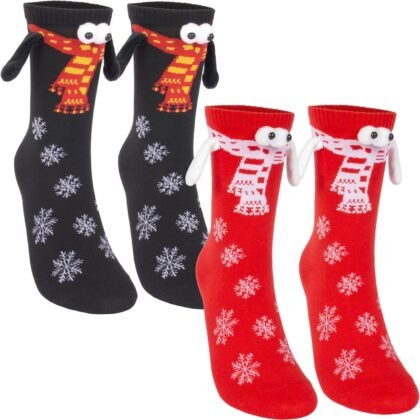 Hand Holding Socks Magnet Funny Novelty Socks that Hold Hands for Holiday Couples Valentine's Gag Gifts