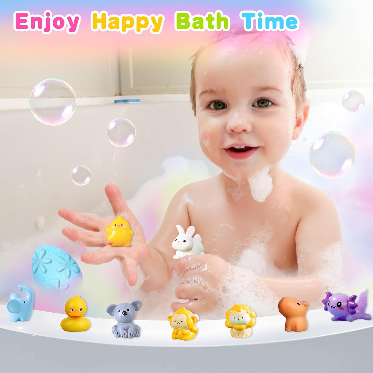 Easter Egg Bath Bombs for Kids with Surprise Toys Inside, Easter Basket Stuffers for Boys and Girls,9 Pack Bunny Bubble Bath Bombs for Easter Egg Hunt Toddler Teen Easter Gifts Party Favor - Image 3