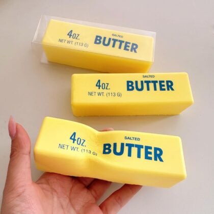 Midou Slow Rising Dumpling Squishy Butter Squeeze Toy Pack Sensory Stress Relief Squishies Soft & Stretchy Fidget Toys for Anxiety Relief Party Favors (Dumpling Squishy Butter)