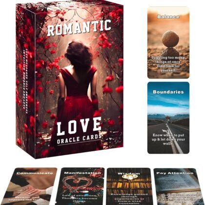 Han Yu Bowen Romantic Love Oracle Cards - Self-Awareness, Intuition, Romance Messages With Meanings