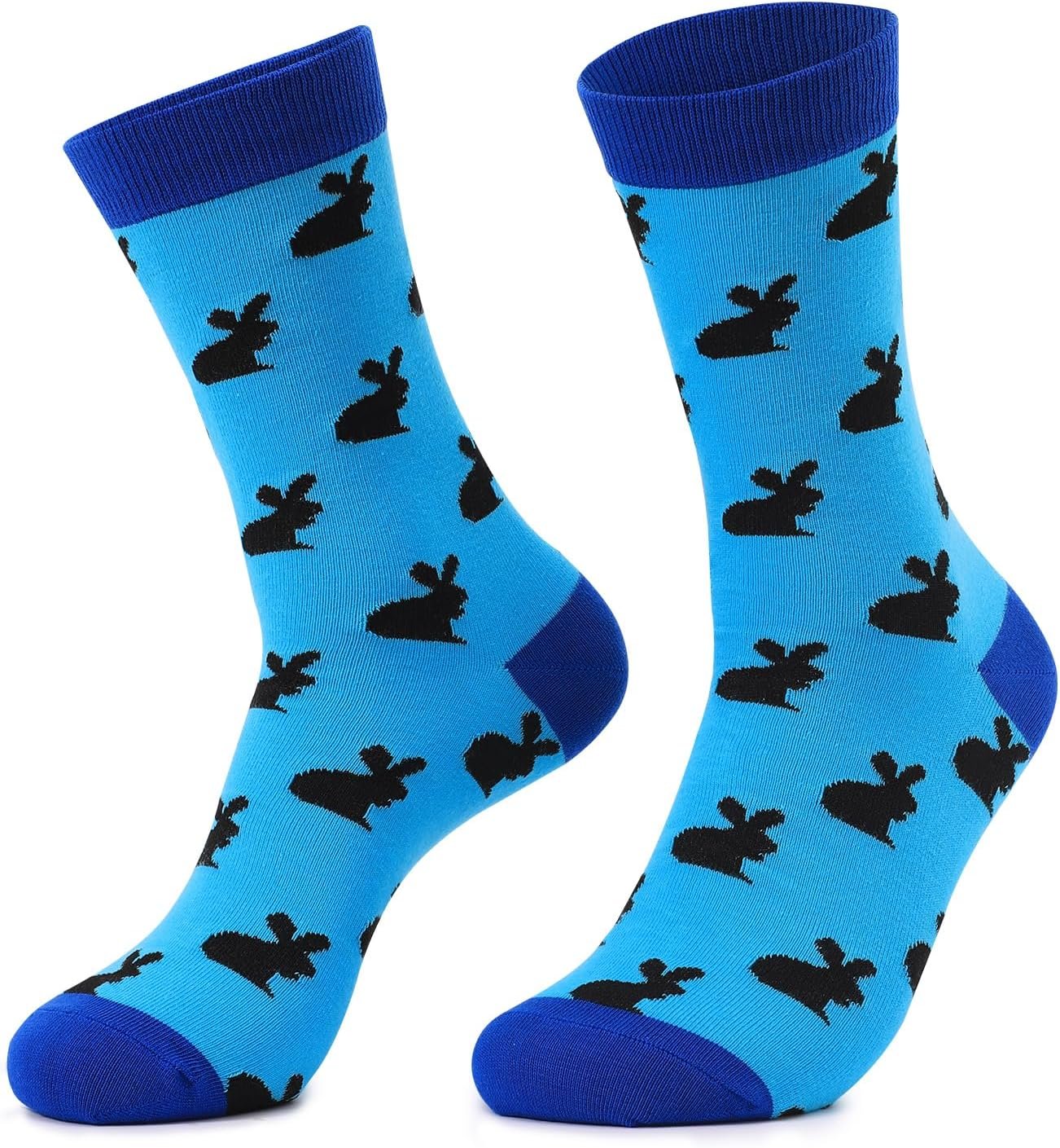 Aueyan Funny Socks for Men,Mens Novelty Socks Fun Crew Socks Size 9-15