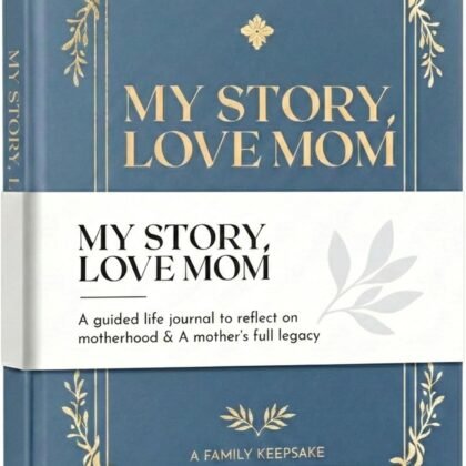 Booky Baby - Mom's Life Story Journal, Gifts for Mother's Day, (Hardcover) Keepsake To Tell Moms Story, Mom Journal, Memory Book for Mothers to Fill Out, Over 300 Guided Questions