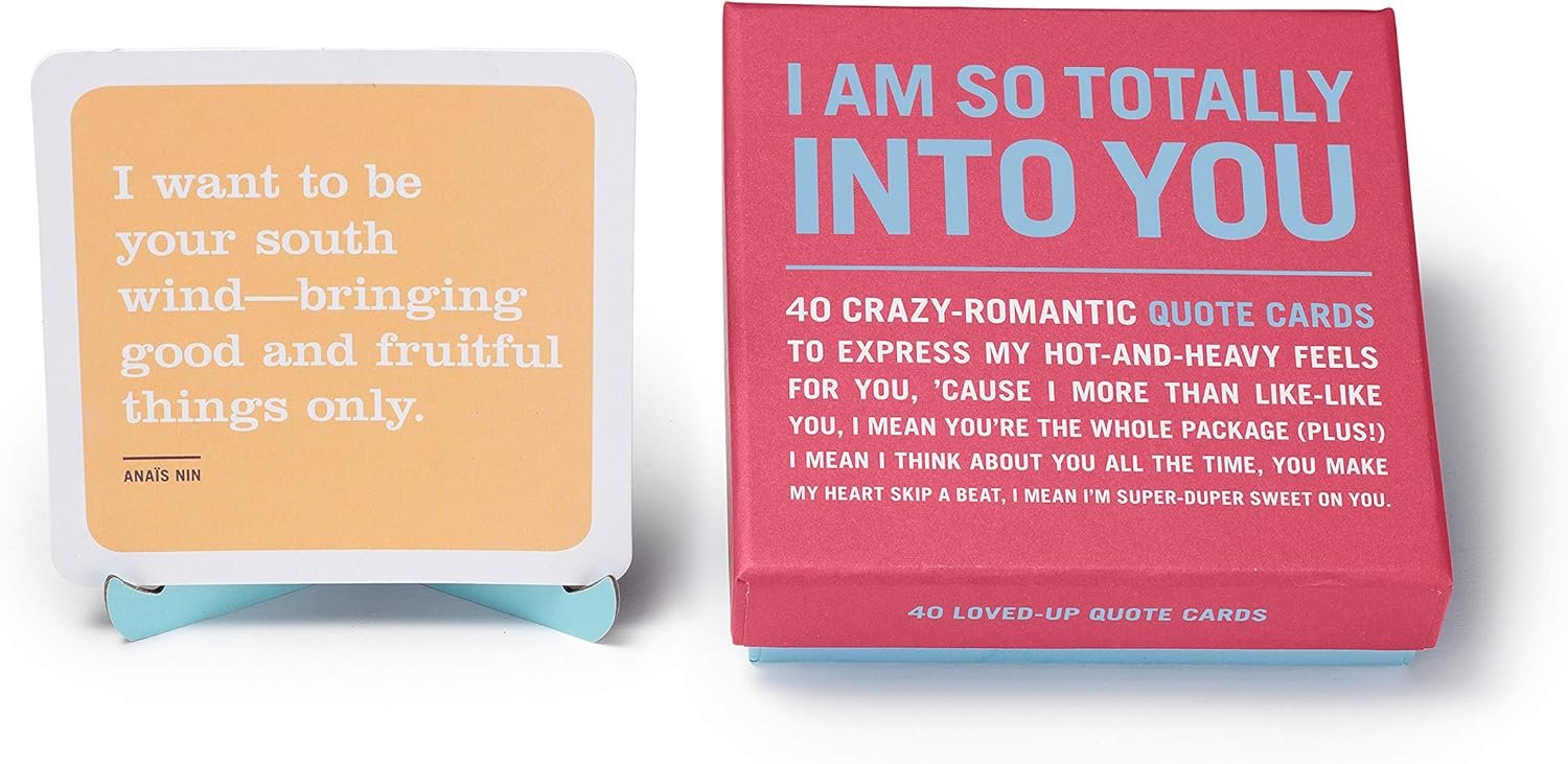 Knock Knock I Am So Totally Into You Inner-Truth Love Quote Cards Deck, 40 Affirmation Cards & Romantic Gifts, 4.25 x 4.25-inches - Image 5