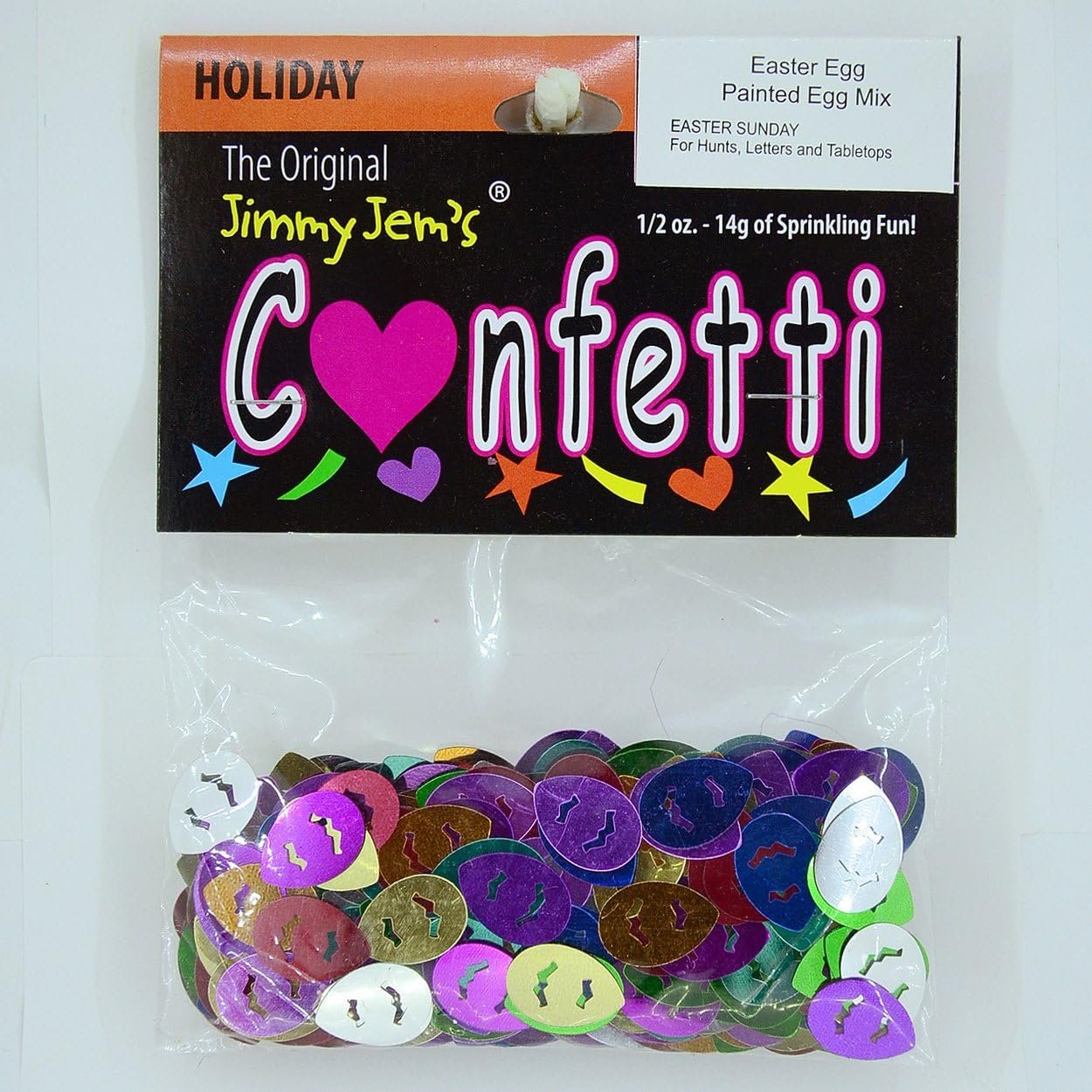 Confetti Easter Egg MultiColors - Retail Pack #8078 QS0 - Image 2