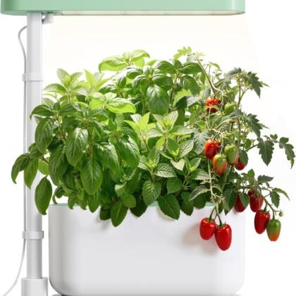 SUNCOZE Hydroponics Growing System Kit with 3 Pods – Full Spectrum LED Grow Light, Adjustable Height Indoor Herb Garden, Compact Hydroponic System for Beginners,Gardening Gifts