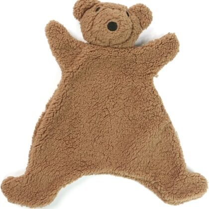 Lovey for Baby,Soft Baby Security Blanket,Snuggle Stuffed Animals Toy Baby Girl & Boy, Bear&Lamb Lovey Comforter Toy for Babies 0-12months,Baby Gifts for Infant and Toddler (Brown-Bear)