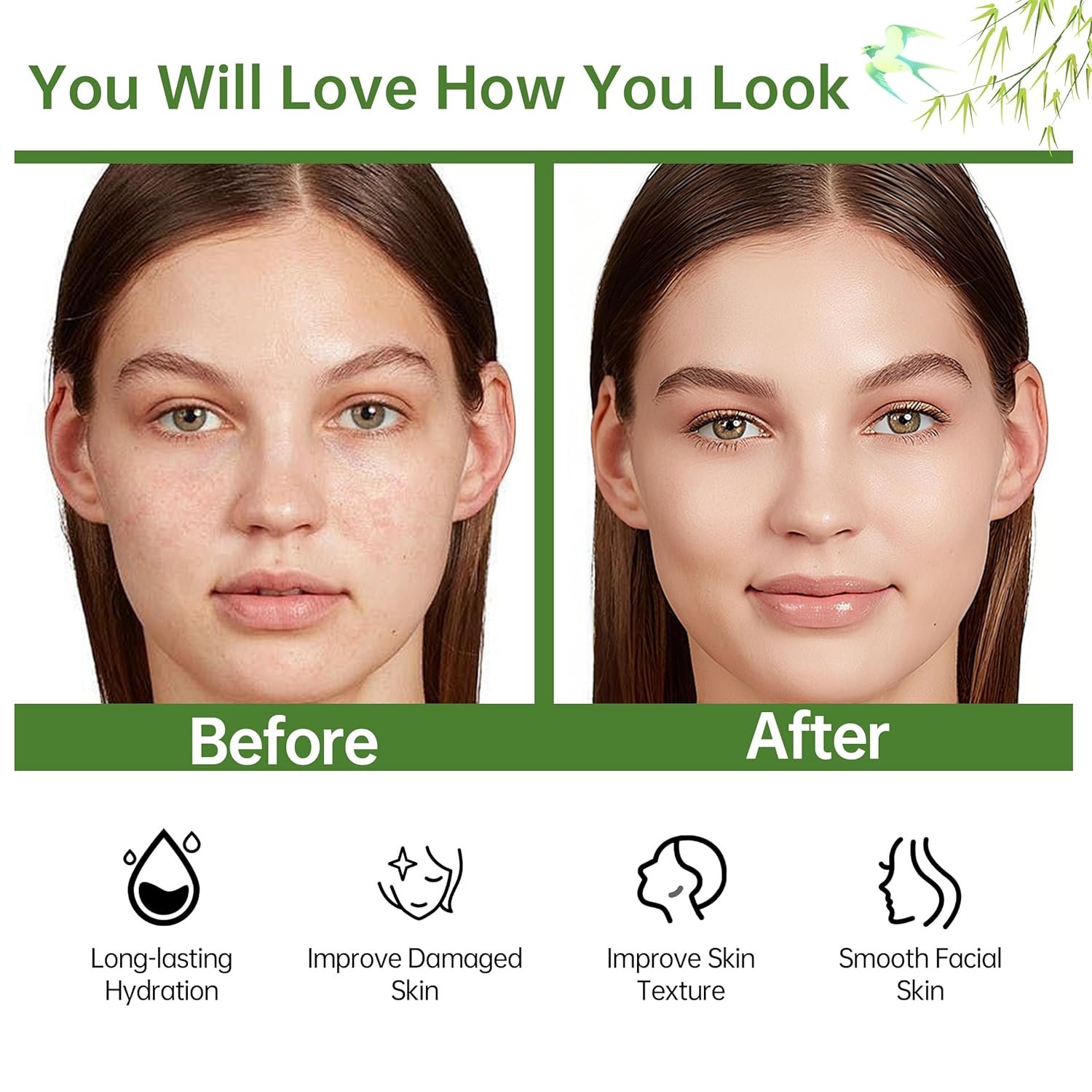 Glown 6-Piece Hydrating Skincare Set with Vitamin C & Niacinamide,Complete Face & Body Care Kit with Cleanser,Toner,Serum,Moisturizer,Eye Cream & Body Lotion | Valentine’s Day Skincare Gift for Women - Image 3