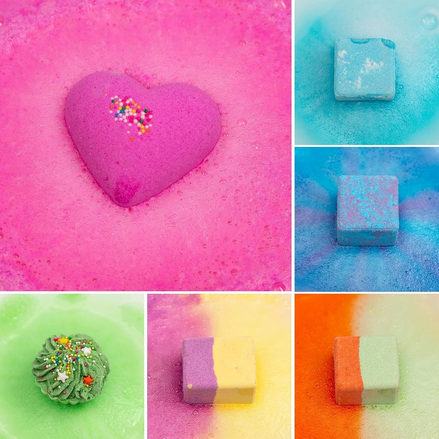 10 Bath Bombs for Kids, Bath Bomb Gift Set, Natural Bubble Bathbombs, Shea Butter Dry Skin Moisturize, Fizzy Spa Bath for Her Mom Women Kids Girls Girlfriend, Birthday, Easter Basket Stuffers - Image 3