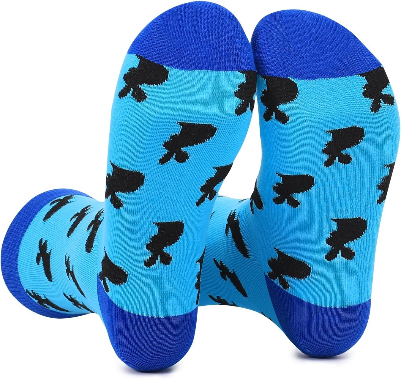 Aueyan Funny Socks for Men,Mens Novelty Socks Fun Crew Socks Size 9-15 - Image 4