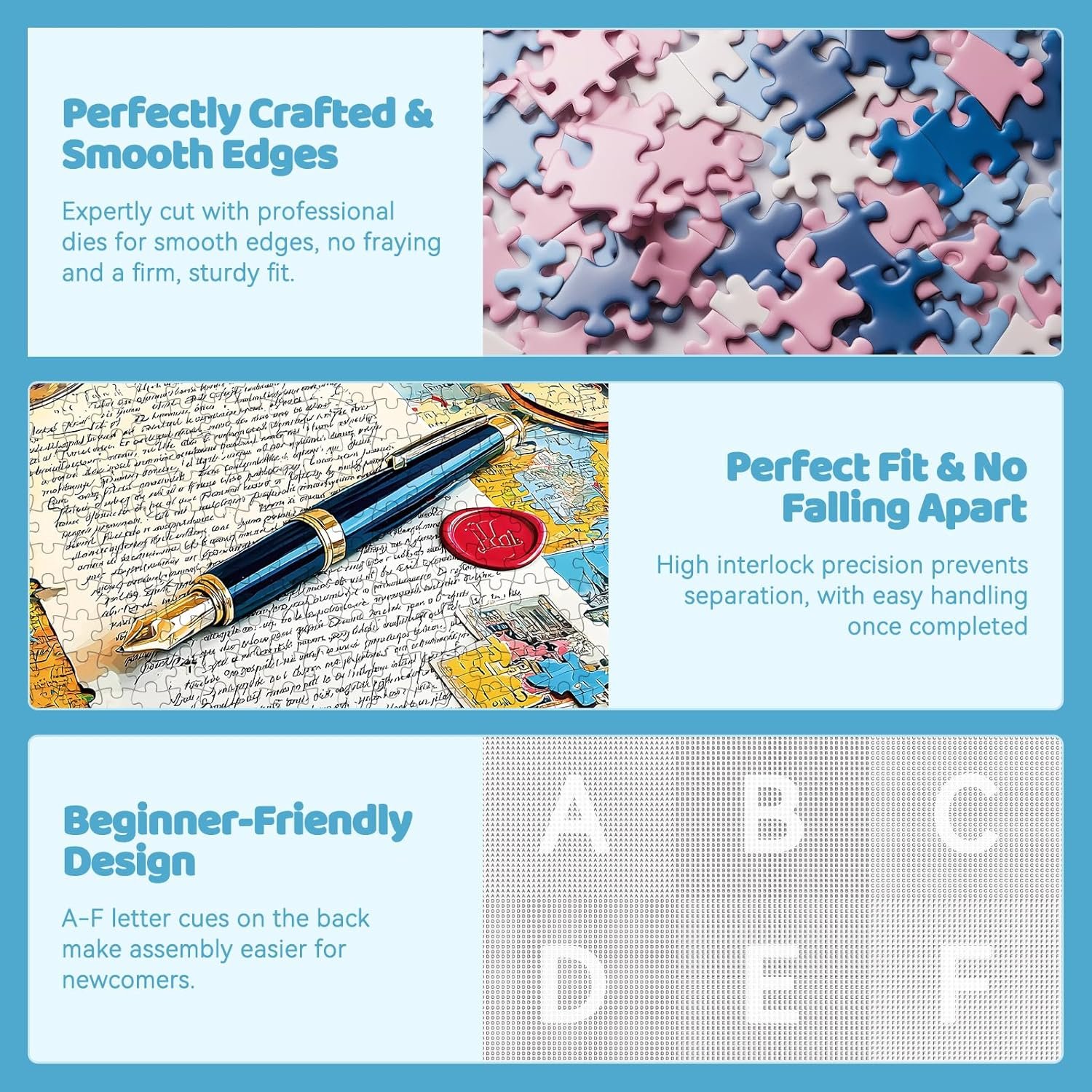 500 Pieces Puzzle for Adults – Romantic Love Letter Jigsaw Puzzle, Challenging, Relaxing & Perfect for Family Game Nights, 20.5 x 15 in - Image 6