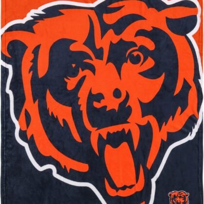 FOCO NFL Unisex-Adult NFL Team Logo 60" x 50" Supreme Slumber Plush Throw Blanket