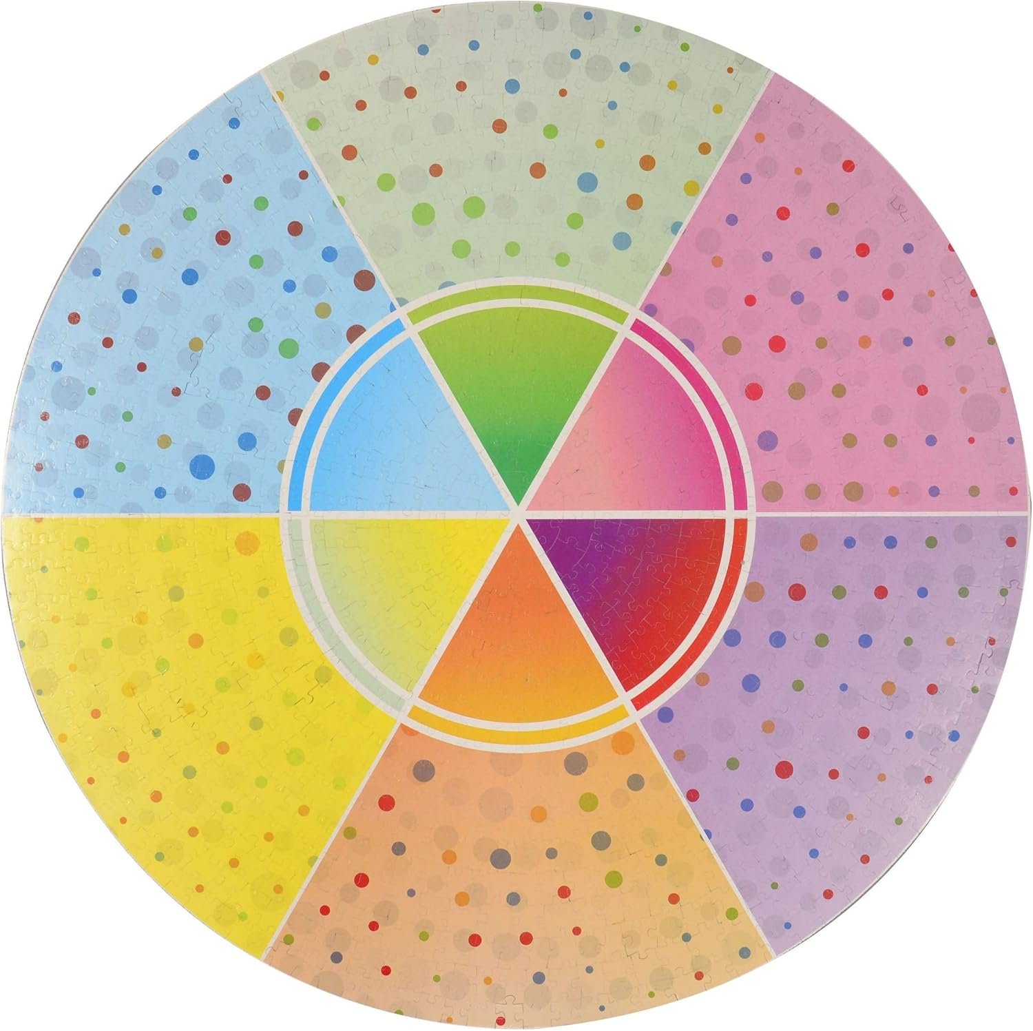 Lavievert 1000 Piece Round Jigsaw Puzzle Game for Adults - Romantic Cherry Blossom - Image 2