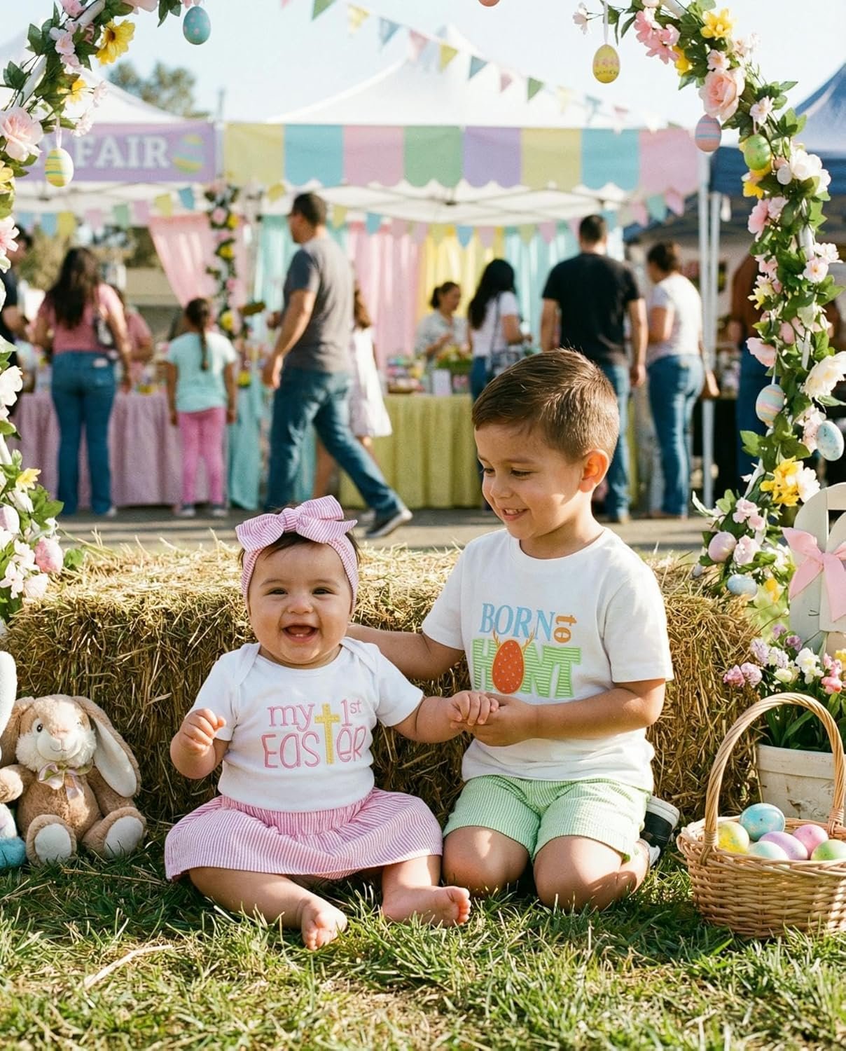 Baby Girls 2pc Outfit Set Short Sleeve Bodysuit with Tutu Skirt - Image 5