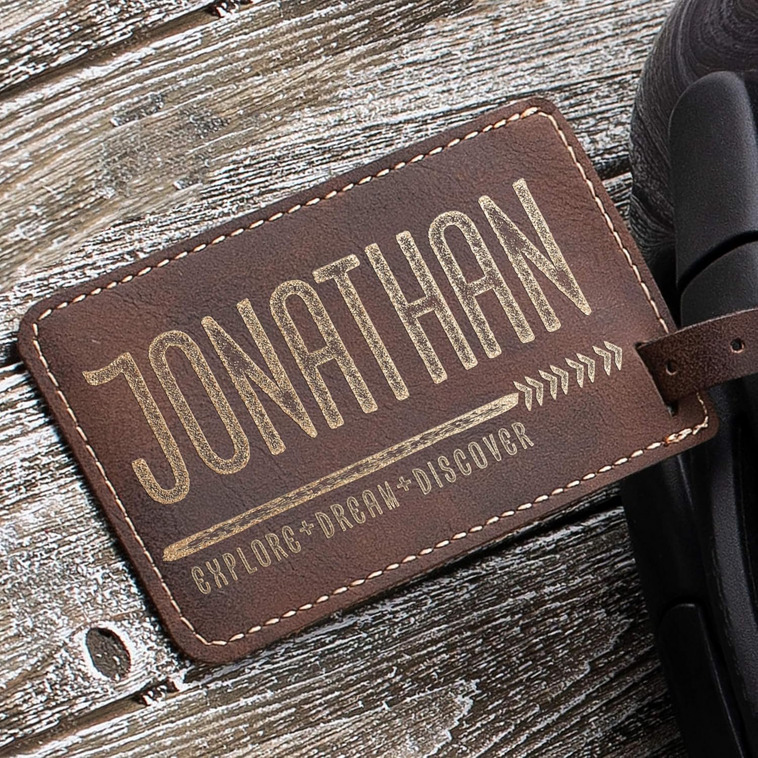 Personalized Luggage Tags with Strap + Name ID Card, 9 Colors, Leatherette Cruise Ship Accessories for Honeymoon, Gifts for Travelers, Custom Luggage Tag - Teal - Image 5