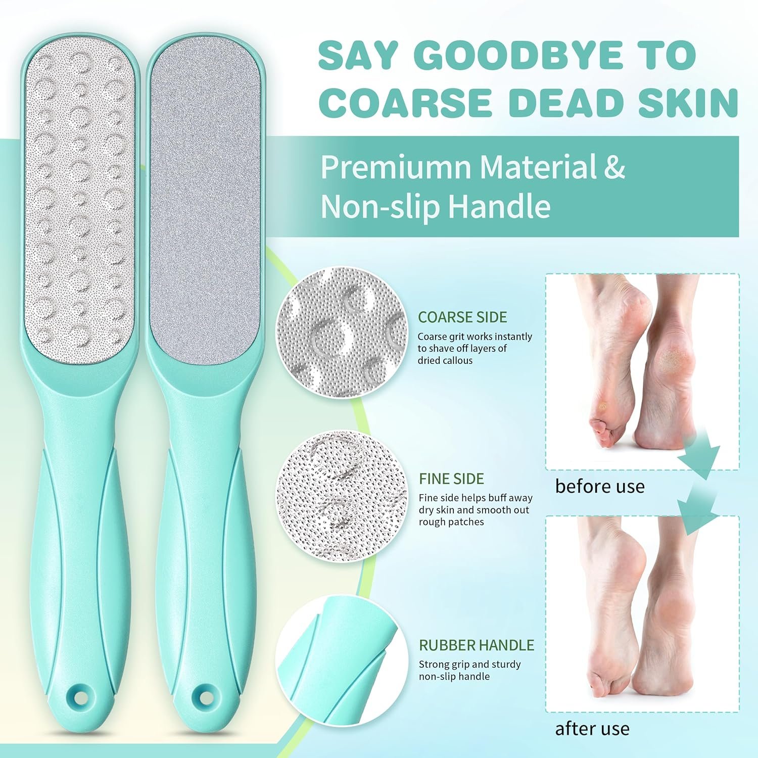 LUCOTIYA Tea Tree & Orange Flower Foot Soak Set - Salts, Foot File, Scrub & Urea Cream Pedicure Supplies for Dry, Cracked Feet - Foot Spa Pedicure Kit for Women Men - Image 4