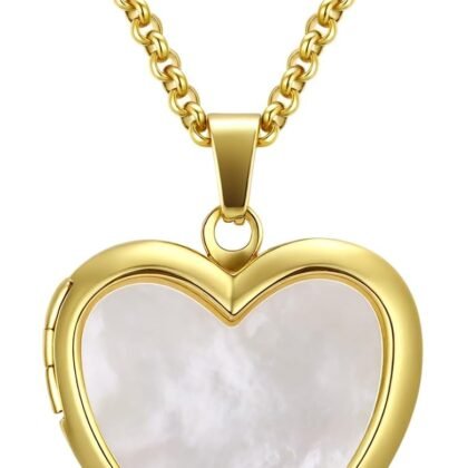 Butterfly Heart Star Locket Necklace for Women Heart Shaped Photo Locket Pendant Holds Two Pictures keepsake Jewelry Gifts for Loved One