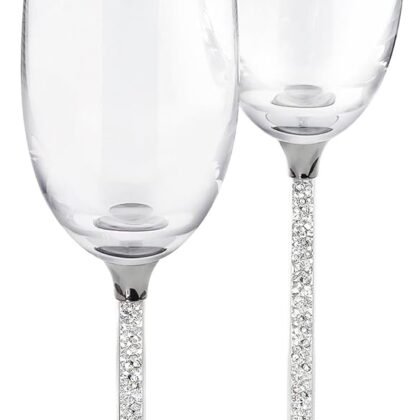 Swarovski Crystalline Clear Crystal Toasting Flutes, Set of 2