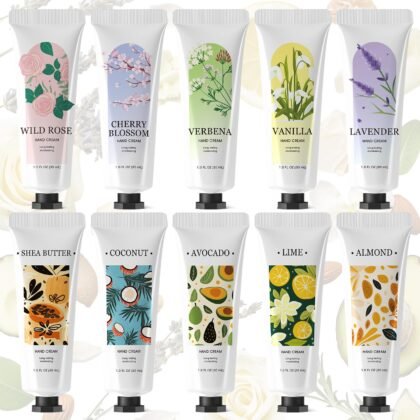 spa luxetique 10 Pack Hand Cream Gifts Set Hand Lotion Dry Cracked Travel Size Mini Small Bulk Women Bridesmaid Proposal Mothers Day Mom Teacher Appreciation Party Favors Her Easter Basket Stuffers